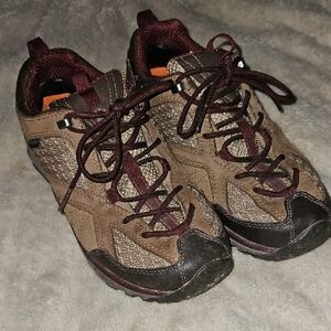 Merrell Dark Earth and Rosewood Footwear